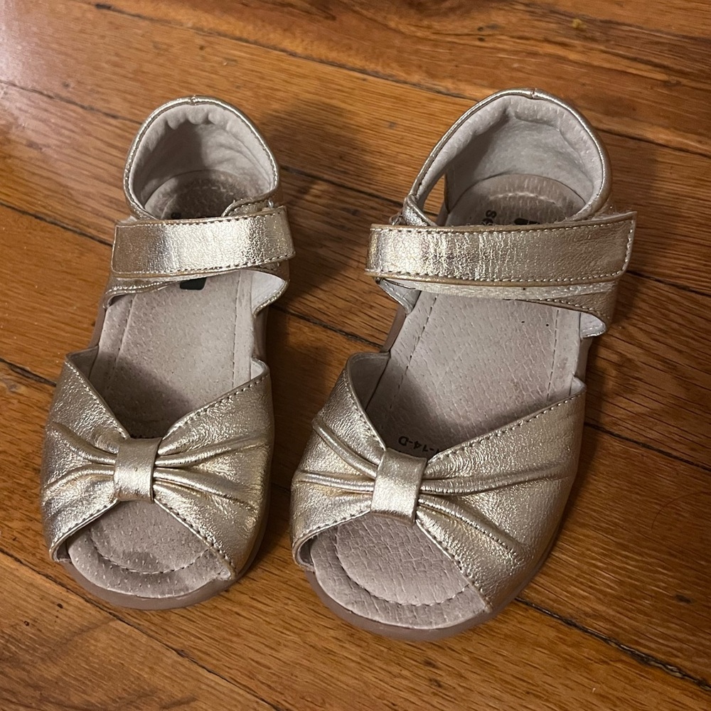 See Kai Run Gold Bow Sandals